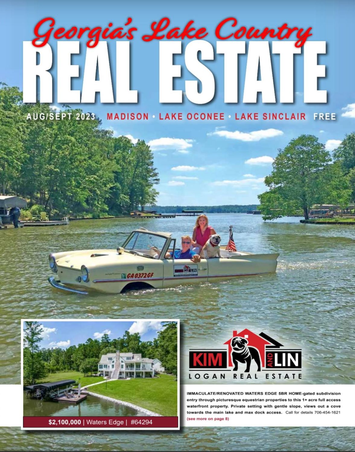 georgia lake country real estate magazine august september 2023 kim and lin logan real estate