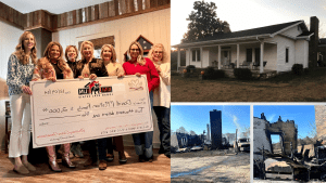 brittney cares donation to house fire victims